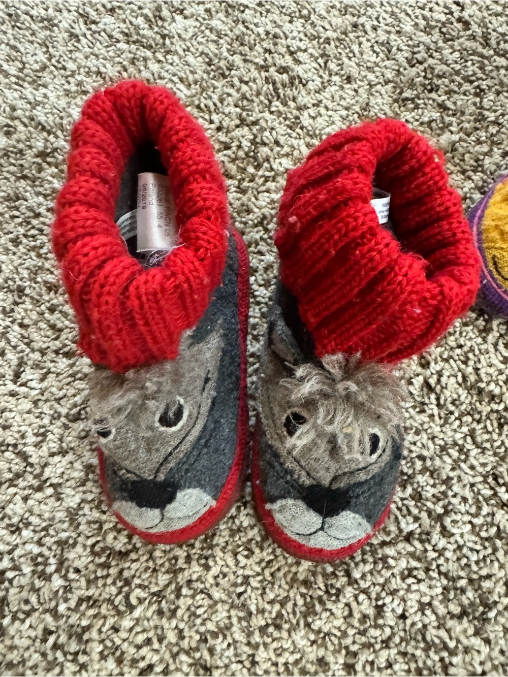 Garnet Hill Raccoon Slippers
